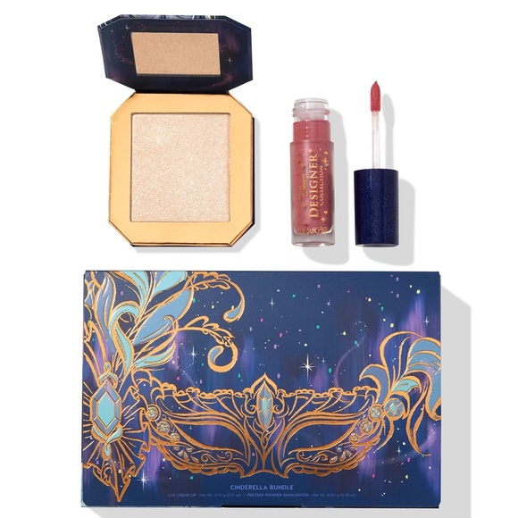 Colourpop Disney Designer Collection Cinderella Lipstick Highlighter Bundle - Picture 6 of 9